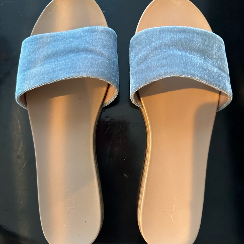 Aldo Light Blue Fabrizzia Slide Sandals
